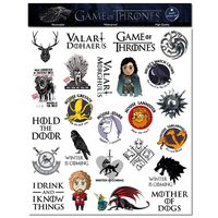 S-021 24pcs Game of Thrones Season 8 Stickers MacBook Pro Vinyl Stickers MacBook Air Stickers for Water Bottles Hydro Flask Stickers Vsco Stickers Laptop Stickers