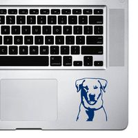 StickAny Palm Series Labrador Retriever Style 6 Sticker for MacBook Pro, Chromebook, and Laptops (Navy)