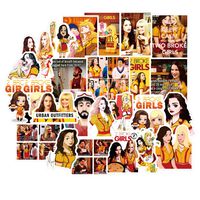 50pcs 2 Broke Girls TV Show Fans Stickers for Laptop Water Bottle Luggage Snowboard Bicycle Skateboard Decal for Kids Teens Adult Waterproof Aesthetic Stickers (2 Broke Girls)