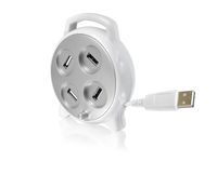 CTA Digital 4 Port USB Spin Reel