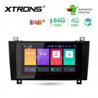 XTRONS 8 Inch Android 9.0 Car Stereo Radio Player Octa Core 4G RAM 64G ROM GPS Navigation Touch Screen Head Unit Supports Screen Mirroring WiFi OBD2 DVR TPMS for Mercedes-Benz SLK Class R171 SLK350