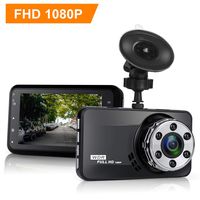 YIKOO Dash Cam, 1080p Full HD Dashboard Camera Recorder, F1.8 6-Lane 170° Wide Angle Lens, 3'' LCD and Night