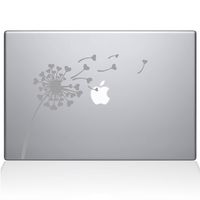 The Decal Guru 2045-MAC-13P-S Dandelion Hearts Decal Vinyl Sticker, Silver, 13" MacBook Pro (2015 & Older)