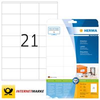 HERMA Premium - Permanent self-adhesive matte laminated paper labels - weiß