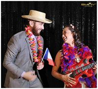 5 Feet X 6 Feet Black Shimmer Sequin Fabric Photography Backdrop