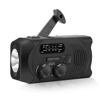 Wind UP Crank Radio AM/FM/NOAA Weather Radio with Flashlight,2000 mAh Power Bank, SOS Alarm, Phone Charger for Hurricanes, Tornadoes and Storms