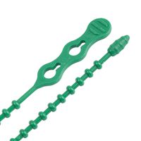 Gardner Bender 45-18BEADGN Beaded Cable Tie Wrap, 18 inch, 140 lb, Reusable, Adjustable Wire and Cord Management, 10 Pk, Green