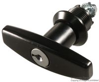 Handle, Locking, Black, Die-cast Zinc
