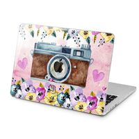 Lex Altern Hard Case for Apple MacBook Pro 15 Air 13 inch Mac Retina 12 11 2019 2018 2017 2016 2015 Flowers Spring Retro Women Print Touch Bar Design Girl Plastic Protective Cover Watercolor Camera