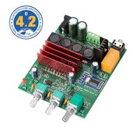 Nobsound 100W Bluetooth 4.2 TPA3116D2 2.0 Channel Digital Power Amplifier Board Stereo Amp Home Speaker Car Audio Treble Bass Tone Control (DP3)
