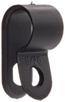 Standard Duty Nylon Cable Clamp, 0.312" Diameter, 0.394" Width, Black