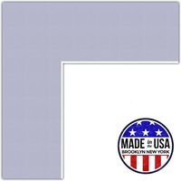 16x18 Lilac / Lavender Mist Custom Mat for Picture Frame with 12x14 opening size (Mat Only, Frame NOT Included)