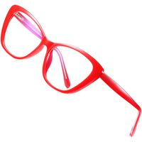ATTCL Anti Eyestrain Blue Light Blocking Glasses Women cateye Computer Glasses 2004 Red