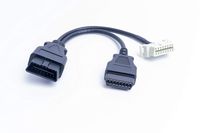 G7 GPS OBD2 OBD ii 16pin 1 Male to 2 Female Splitter Y Cable in-Dash moungting Cable for GPS Tracking Device