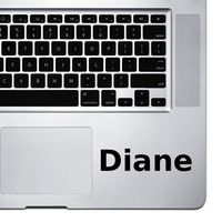 (2X) StickAny Palm Series Diane Sticker for MacBook Pro, Chromebook, and Laptops (Black)