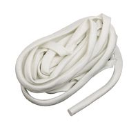 uxcell Silicone Rubber Fiberglass Insulation Retardant Self-extinguishing Sleeving 10mmx10M RoHS White