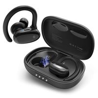Wireless Earbuds Bluetooth 5.0 Headphones, AOPOY TWS Sports Wireless Earphones 60H Playtime IPX6 Waterproof with Touch Control and Charging Case for Running Sports Gym for iPhone Android, Black