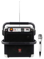 Rockville RJS8 8" Portable Heavy Duty Rechargable Bluetooth Speaker+Microphone