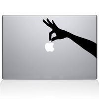 The Decal Guru Hand Picked Apple MacBook Decal Vinyl Sticker - 15" MacBook Pro (2015 & Older) - Black (1076-MAC-15P-BLA)