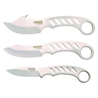 Bear Edge 71520 Game Set with Ballistic Sheath (3 Piece), Silver