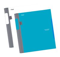 Five Star Advance Spiral Notebooks, 1 Subject, College Ruled Paper, 100 Sheets, 11" x 8-1/2", Teal, White, 2 Pack (73172)