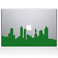The Decal Guru Philadelphia City Skyline Decal Vinyl Sticker, 11" MacBook Air, Green (2313-MAC-11A-LG)