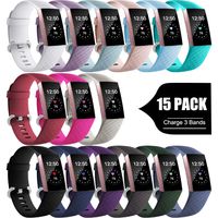 GEAK for Fitbit Charge 3 Bands/Charge 3 SE Classic Bands, Sports Waterproof Watch Bands Compatible with Fitbit Charge 3 Bands for Women Men,Small 15 Colors