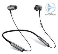 Digital Noise Cancelling Headphones-Premium Sound Wireless Neckband Headphone with Balanced Armature Knowles Driver, In-Ear Bluetooth Earphone W/ Monitoring Mode, Intelligent Voice Tips