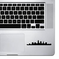 StickAny Palm Series Cleveland Skyline Sticker for MacBook Pro, Chromebook, and Laptops (Black)