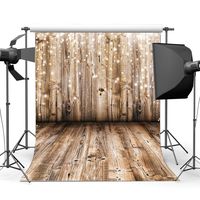 RBabyPhoto Vinyl Nostalgia Wood Floor Backdrop 5X7FT Bokeh Shabby Board Photography Wallpaper Rural Stripes Wooden Plank Background for Kids Adults Personal Portraits Photo Studio Props CK77