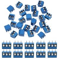 KeeYees 60pcs 5mm Pitch 2 Pin & 3 Pin PCB Mount Screw Terminal Block Connector for Arduino (50 x 2 Pin, 10 x 3 Pin)
