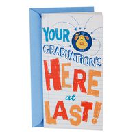 Hallmark Graduation Money Holder or Gift Card Holder Card with Song (Have a Blast, Plays Celebration by Kool & the Gang)