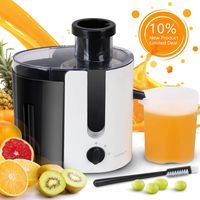 Aigostar Juicer, Wide Mouth Juicers Dual Speed Vegetable Celery Juicer Extractor, Centrifugal Juicer Machine Easy Clean for Celery, Whole Fruit, Anti-drip, Stainless Steel and BPA-Free