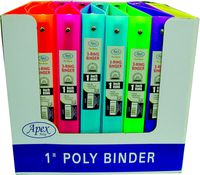 Flexible Poly Binders - 1"" Neon Colors Case Pack 48 Computers, Electronics, Office Supplies, Computing