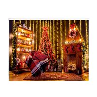 Nabsna Portable Print Christmas Style Collapsible Photography Background For Shooting Party Games & Activities
