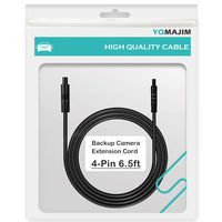 4 Pin Backup Camera Extension Cable,4 Pin 6.5 Ft Dash Cam Extension Cord 4 Pin Camera Cable for Reverse Camera Car Recorder Rear View Camera(6.5ft)