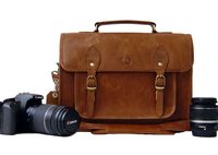 Leftover Studio DSLR Mirrorless SLR Camera Bag Case 15 inch in Rustic Crunch Cow Leather