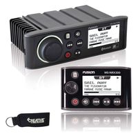 Fusion MS-RA70N Marine Entertainment System with Bluetooth & NMEA 2000 + Fusion MS-NRX300 IPX7 NMEA 2000 Wired Remote