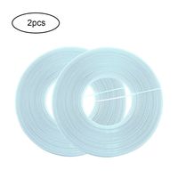 MotBach 2 Pack 30 Yard White Polyester Boning for Sewing，Through Low Density Boning for Corsets，for Wedding Dress, Nursing Caps, Party Gowns(12mm Wide, White)