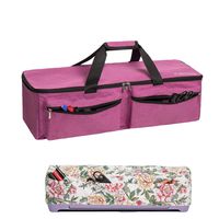 CACTIYE Carrying Bag Compatible with Cricut Explore Air and Maker, Waterproof Tote Bag Compatible with Cricut Explore Air and Supplies (Pink, 1+1)