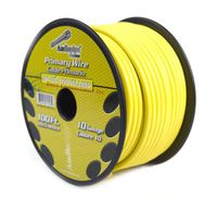 10 GA gauge 100 feet Yellow Audiopipe Car Audio Home Primary Remote Wire