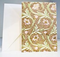 Graphique 10 Blank Note Cards and Envelopes Per Box, Signature Quality Cream Paper, Gold Foil Accents