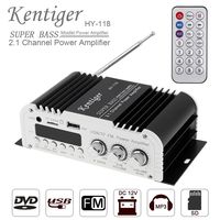 Car Audio High Power Amplifier 2.1CH Super Bass HI-FI Player Support SD/USB/DVD / MP3 with Remote Controller for Car Motorcycle Home