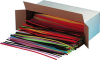 Creative Arts by Charles Leonard Chenille Stem Class Pack, 6 MM x 12 Inch, Assorted Colors, 1000/Box (65610)