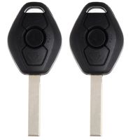 SCITOO Compatible fit for 2X New Keyless Entry Remote Control Car Uncut Key Remote Key Replacement BMW Series 315 MHz Chip