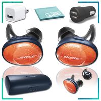 Bose SoundSport Free Wireless in-Ear Headphones (Orange) Essentials Bundle