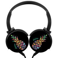 Pineapple Head Wired Headsets Headphones Axis Rotation Hi-Fi 3D DIY Printing Heavy Bass Stereo Headsets Headsets