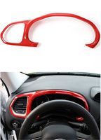 Dwindish Red ABS Dashboard Dash Board Frame Cover for Jeep Renegade 2015 Up