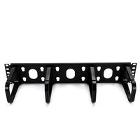 Panduit CMPHH2 Horizontal Cable Management D-Ring, Black