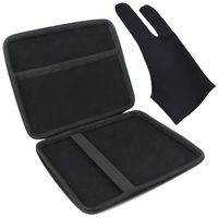 Khanka Hard Case for Wacom Intuos Art Touch Digital Drawing Graphics Painting Tablet (Medium) with Artist Glove (CTH690AB/CTH690AK)